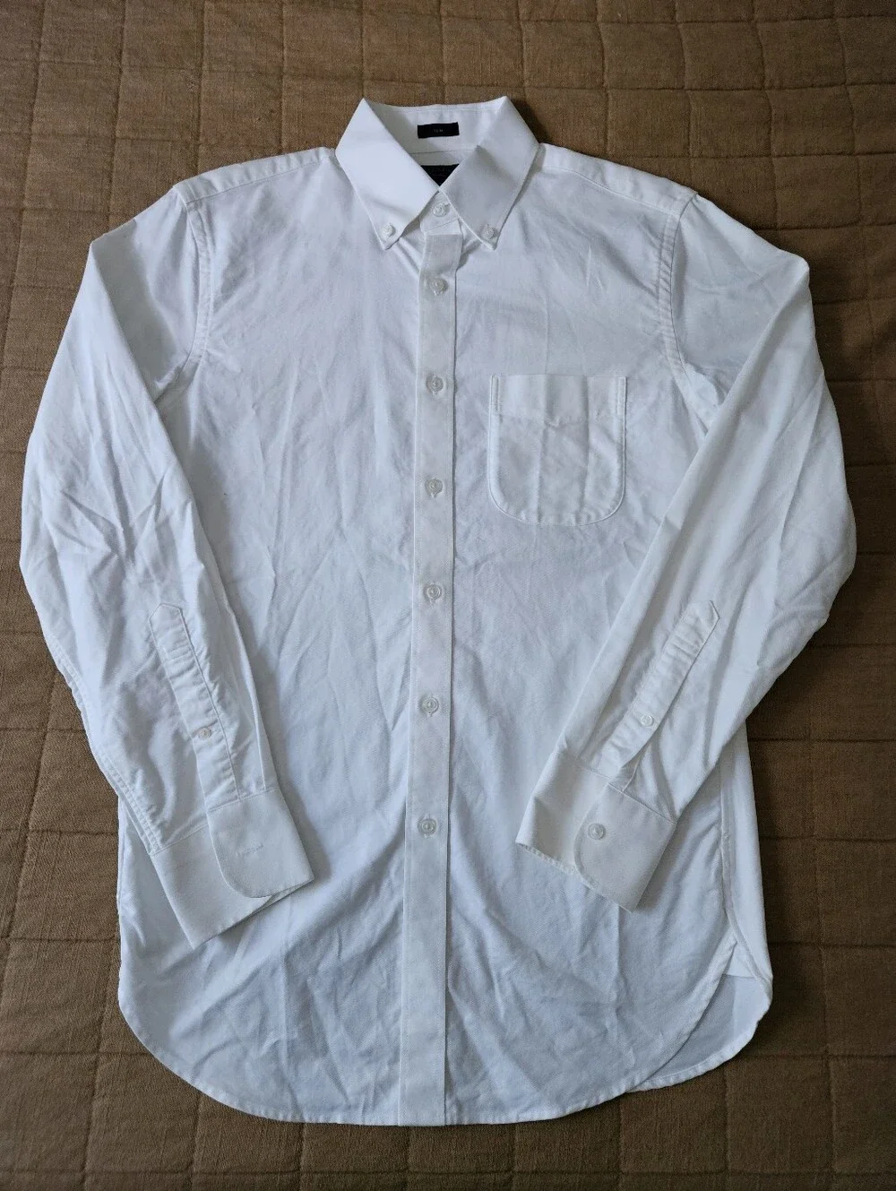Ludlow Slim Fit White Dress Shirt.